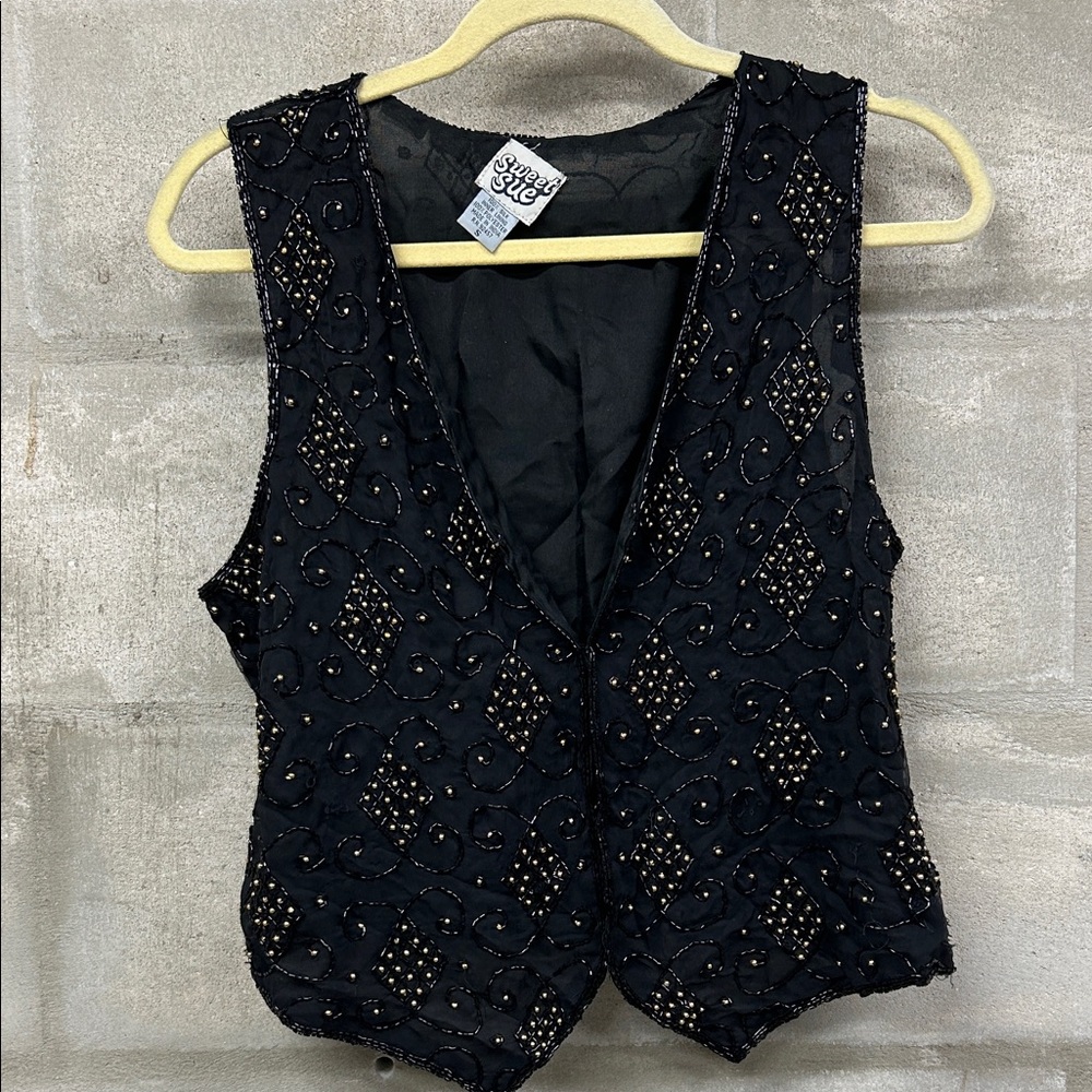 Vintage Black Vest